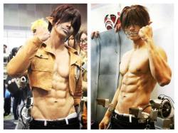 lance-corporal-rivaillle:  ynadelacruz:  JayEm Sison as Eren Titan of Shingeki no Kyojin/Attack on Titan Anyway this cosplayer he’s so very hunk and he’s so very such a stunning amazing ever!!! &lt;3 &lt;3 &lt;3 (*O*) Follow on he’s Twitter account