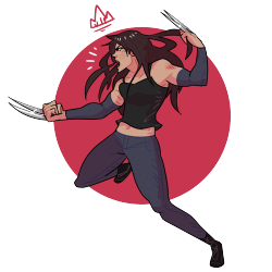 kingkaijuice:  Add another x-23 to my annual drawings of x-23 