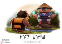 cryptid-creations:  Daily Paint 1631. Mortal Wombat by Cryptid-Creations  Time-lapse, high-res and WIP sketches of my art available on Patreon (: Twitter  •  Facebook  •  Instagram  •  DeviantART   