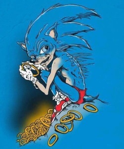niknak79:  What Sonic the Hedgehog does with all the rings he collects