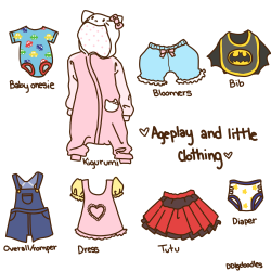 dreamiedaddy:  ddlgdoodles:  ABDL: Baby-pants.com - sells diapers, onesies, footy pajamas, bibs, and shirts; boys, girls, and gender neutral clothing. cosyndry.com - sells diapers, sissy clothing, onesies, rompers, shoes, and accessories; boys, girls,