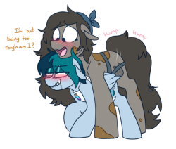 nsfwtrashcanandotherjunk:“tell me if i am! Promise!”  trash is too nice to deltashe must hump HARDER