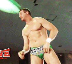 Ted!!! =D That first gif of him pulling at his trunks! So hot!! And that last gif of him getting spanked! O.O