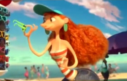 artdevil91: I found a bit more footage of the thick red head from the short “Inner Workings” that’s supposed to play before Moana. This footage was found playing during an interview with Breakfast Television Toronto.  Here’s the video link (at