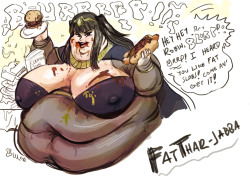 fatline:  Slobby Le Tharjic Mage Second pic for Weekly Waifu#1 more Tharja! *BurrrP* and better hope Robin likes their waifu’s fat! 