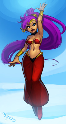 drgraevling:  Now that my arm’s getting better I can finally do this. Final stretch for kickstarting Shantae: Half-Genie Hero. If you like sweet side-scrolling platform adventure games with charming graphics and great music, then the Shantae games are