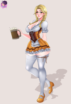 Hey guys! I have Oktoberfest Nu Wa for today!High-res and all versions in my Patreon or Gumroad. Thanks for the support!