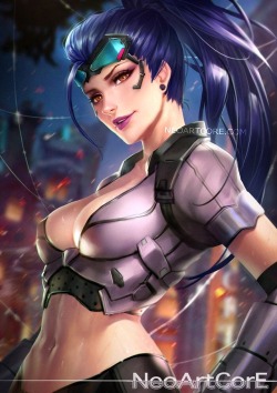 inspredwood: overgayy:  Widowmaker by NeoArtCorE   neoartcore.deviantart.com  So glad I got this skin after my first dozen or so loot boxes. Want to get better and practise with her now. 