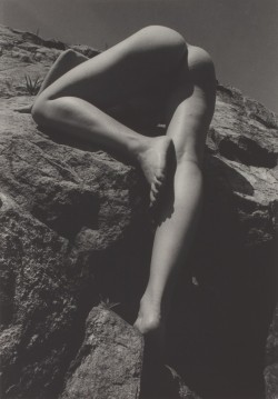 gacougnol:   Dianora Niccolini Untitled (Female Nude Climbing Rock Face) 1974 