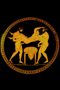 whtazz4black:  There’s a considerable amount of homoerotic pottery from the Grecian period, but it’s almost never displayed or discussed. 