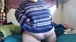 cute-fattie: sweater weather is great  wishlist message me about panties and custom content! 