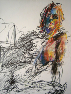 willkimart:  Life Drawings by Will KimBrush Markers and Soft Pastels on Paper Happy Monday, good night all~ 