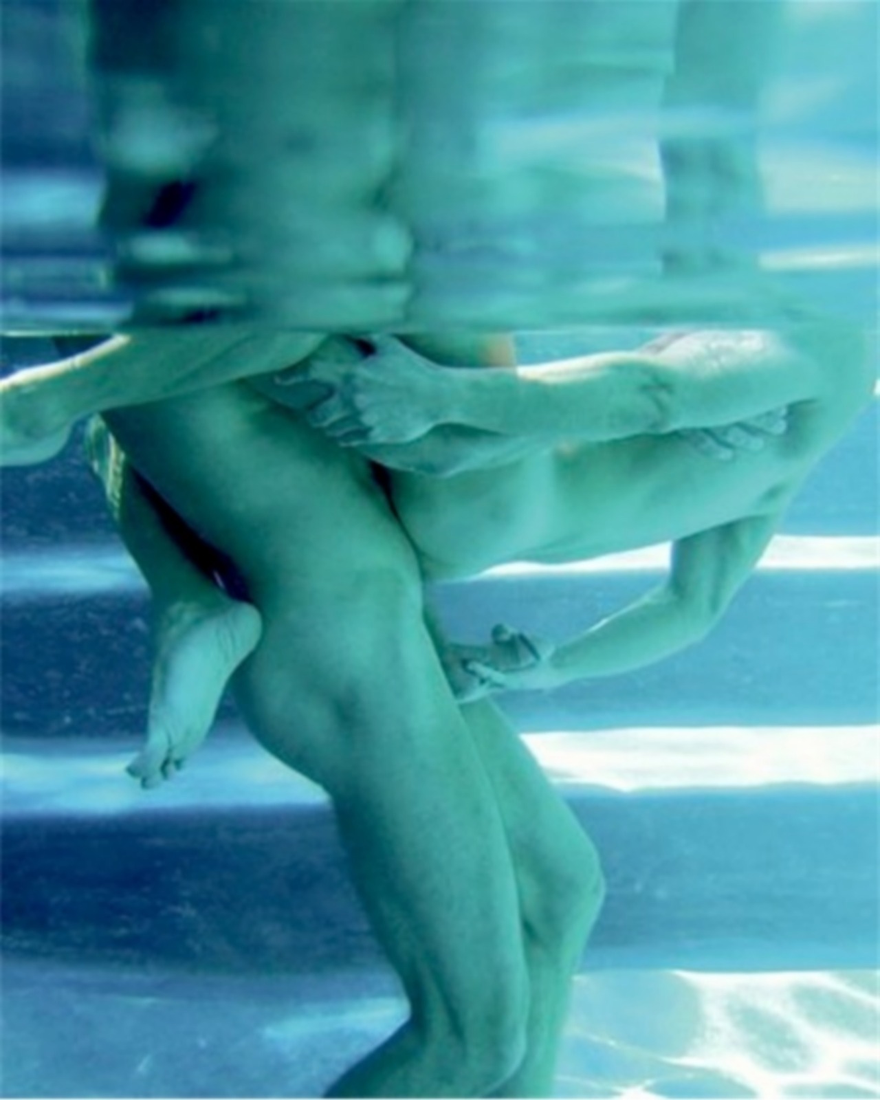 Caught nude swimming
