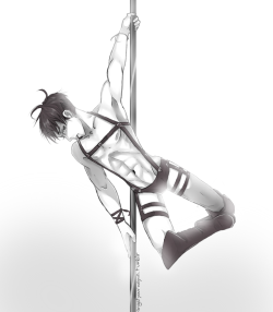 angstyourwayin:  I’m not going to lie. I blame it all on the Kink Meme ): Especially this prompt.  The Corporal pole dancing is my new favourite thing. 