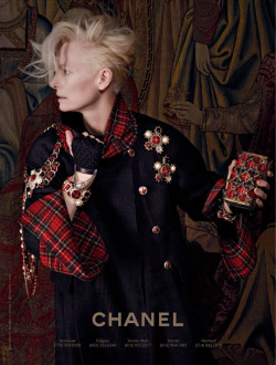 bloggirlonfilm:  Tilda Swinton by Karl Lagerfeld. CHANEL Paris-Ediburgh AD Campaign. 2013 