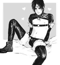 My darling Thea sent me a pic of this outfit asked if Chrollo would wear it and the answer is definitely YES  ❤    ❤    ❤ Happy Valentine’s, everyone  ❤  