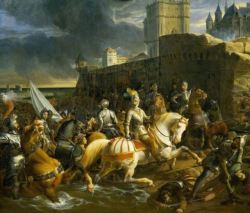 François-Édouard Picot - The Siege of Calais (1838)