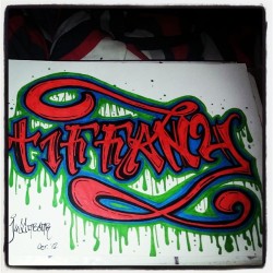 Last one, for now.. Did this for another friend. It was for her birthday.  #amateur #graffiti #art #myshit  #graphik