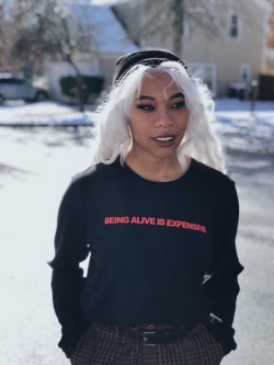 kieraplease: cheshiresexkitten:  kieraplease:   chanachris:   kieraplease:  new merch available in white and black on my site, inspired by my spending habits lol 🖤 kieraplease.com/merch  Her eye makeup is what keeps me going 😩😩   😭❤️ 