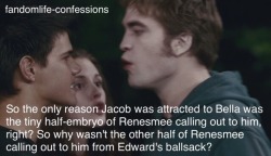 orevet: eroticcannibal:  sniddies-snake-tiddies:   lagtim3:  cats-and-cacti: i am LOVING the Twilight Renaissance  @fandomlife-confessions  Fact! Uteruses come prepackaged with half a lifetime’s supply of eggs. Balls produce sperm on-demand. This