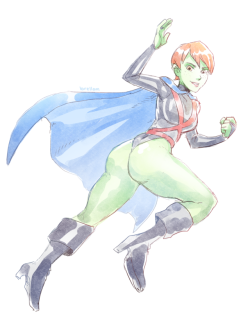 brellom: Never watched Young Justice, but I’ve always thought Miss Martian was cool. love me some green butt~ ;9