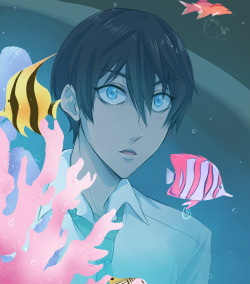 sexuallyfrustratedshark:  So I asked for prompts on twitter the other day, one of them was aquarium date, based on the rinharu dvd illustration. I’m not a big fan of Panty &amp; Stocking with Garterbelt, but I always loved the aquarium scene, so I
