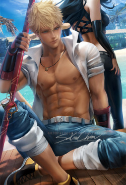 sakimichan:   Can’t wait for vol 6 of RWBY &lt;3 painted one of my fav male character  from the show, Sun wukong &lt;3 sfw/nsfw psd,hd jpg, video process  etc-https://www.patreon.com/posts/20788470  