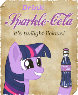dark-hooves:  rainbowflash64:  epicbroniestime:  Sparkle Cola by ~addy771  I can’t wait to taste it!!! :D  gimme dat shit  askrecordspinner  CAN&rsquo;T WAIT FOR THE SUNLIGHT STREAM FLAVOR OR THE VINYL SCRATCH FLAVOR ^_^ 