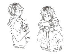 fishykays:  just some kenma sketches 
