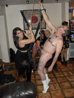 xrayeyesblue:  electrodick:  Ho, hisse krazyscbt:  LadyPrancer lifting my spirits (and balls) at a new years eve party.   Re-blogs and original posts exploring the kinks lurking in The Hidden Recesses of My MindThis blog is maintained by Princess Clover’s