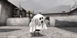 csgo-placetobe:  Laughing out loud :’)   CS:GO’s hell chicken (halloween update).