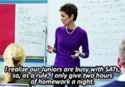 princcss:the-misadventures-of-lele: psychogemini:  deathtasteslikechicken:  abs-gabs:  SOMEONE FINALLY SAID IT  So if a teenager is at school for roughly 8 hours, and they are doing homework for 6+ hours, and they need AT LEAST 9 HOURS OF SLEEP FOR THEIR