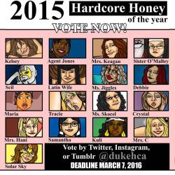 #vote #dukeshardcorehoneys Vote for your favorite 2015 hardcore honey