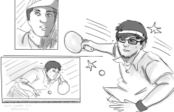 inuis:   Young rookie ping pong genius Dyrus trains with his coach, Oddone, to play against people all over the world in order to get a chance to play his legendary rival and current world champion, Balls.  STAY TUNED FOR MORE PING PONG ACTION!!! 