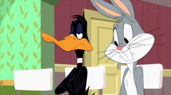 dee-the-dragonite:  pixelsfunnies:  davidv95:  BUGS BUNNY    YOU HAVE    NO RIGHT    TO MAKE THAT FACE     No he’s looking at him like   “Really? THOSE shoes?”  REBLOGGING AGAIN FOR THAT 