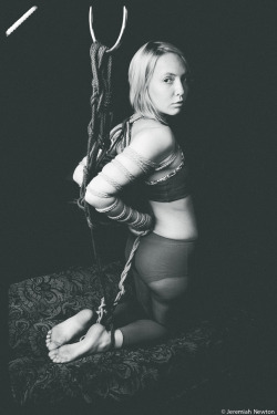 jeremiahnewtonphotography:  From a Shibari set with Adam T rigging for me, the model is T. 