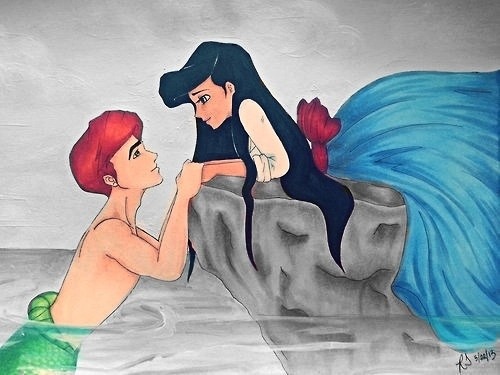Little mermaid eric and melody porn