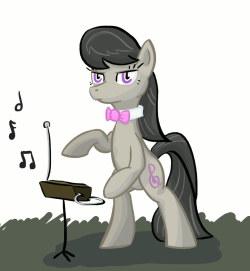 texasuberalles:  Octavia 14/12/11 by NotaPseudonym Grimfaced Grey Horse Playing A Theremin is my new favorite thing.  owO