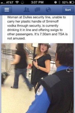 lmao  Atta girl.  You show those mean security people.  &lt;3