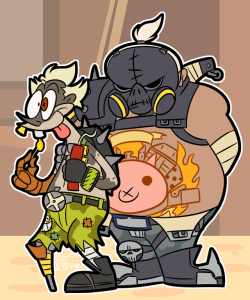 So I recently saw that new Overwatch short featuring Junkrat and Roadhog&hellip; Or as I’m calling them here, “Junky and the Hog”
