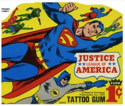 zgmfd:  1969 Fleer Justice League Of America temporary tattoos 