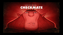 Checkmate (Stakes Pt. 7) - title carddesigned and painted by Joy Angpremieres Thursday, November 19th at 8/7c on Cartoon Network