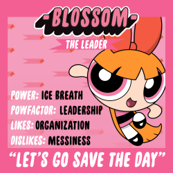 ❄❄❄ Breath. You know, for when you need to freeze evil in its tracks. Meet Blossom&hellip;aka The Leader of The Powerpuff Girls! 