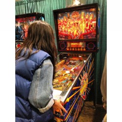 Don&rsquo;t mind me, I&rsquo;m just in FUCKING PINBALL HEAVEN!!!!!!! #doctorwho (at Emerald City ComicCon 2013)