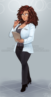 artofnighthead:   Patreon Reward for Ahmad Shakir, Salwa being cute on her work outfit!   Support me on Patreon!   