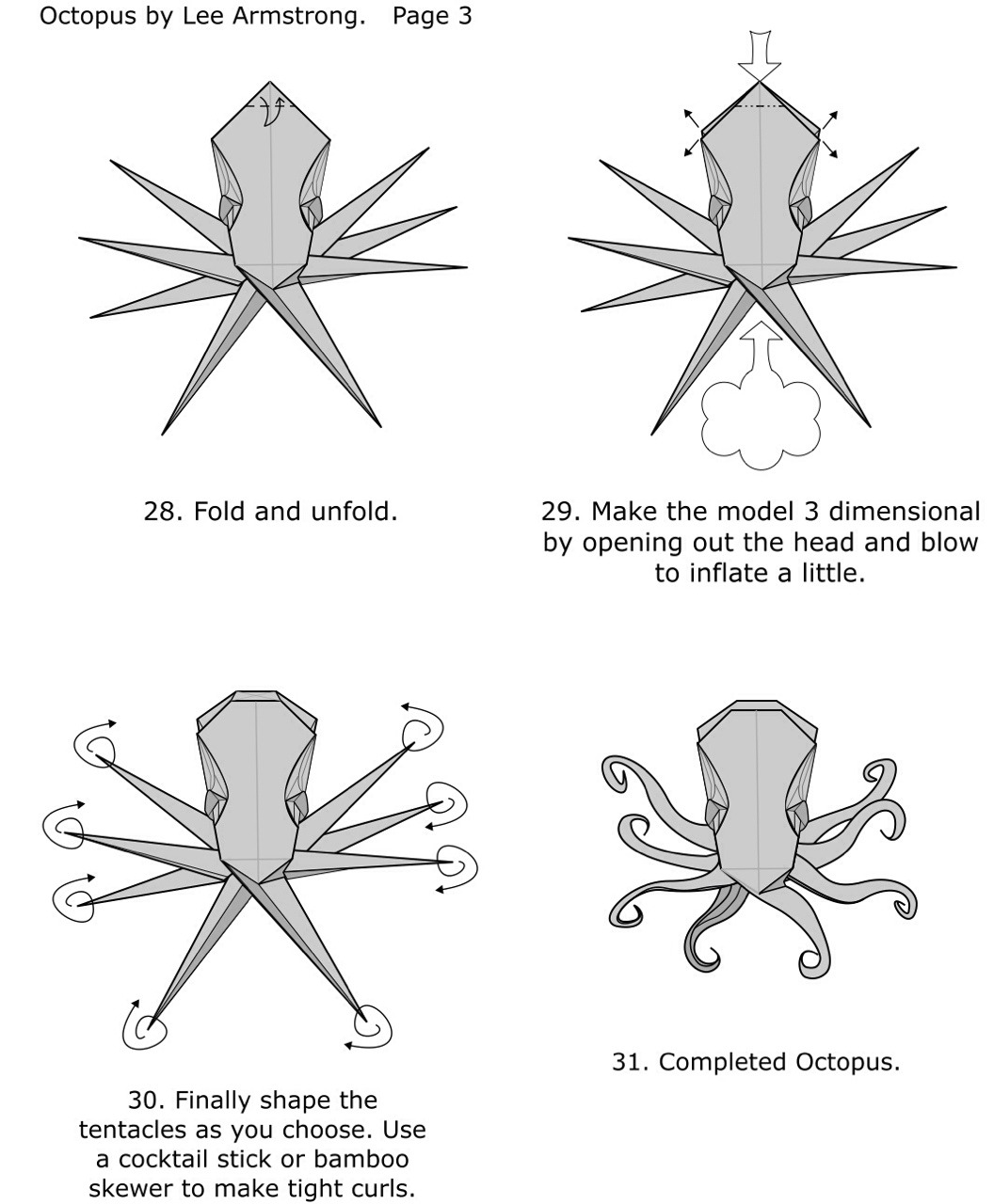 Foldaway Origami — Octopus. It has taken me a long time to getting...