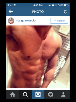 Ricci Gaurnaccio semi-nude instagram