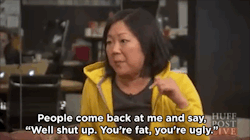 tally-art:  huffingtonpost:  Margaret Cho: Trolls Who Call Me ‘Fat And Ugly’ Are Admitting DefeatMargaret Cho has a simple philosophy for dealing with degrading comments about herself: If you’re debating a woman and you stoop to calling her “fat”