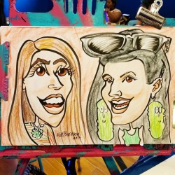 Doing caricatures today at the Black Market! Happy Pride!  I do all sorts of events, any kind of party can use a caricature artist!    . . . . . . . #Caricature #caricatures #caricaturist #caricatureartist #prismacolor #artstix #ink #worksonpaper #artist
