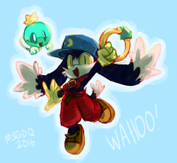 sewbro:  I drew Klonoa during the door to phantomile run two nights ago for SGDQ. It was so nice to see people so excited for Klonoa! 